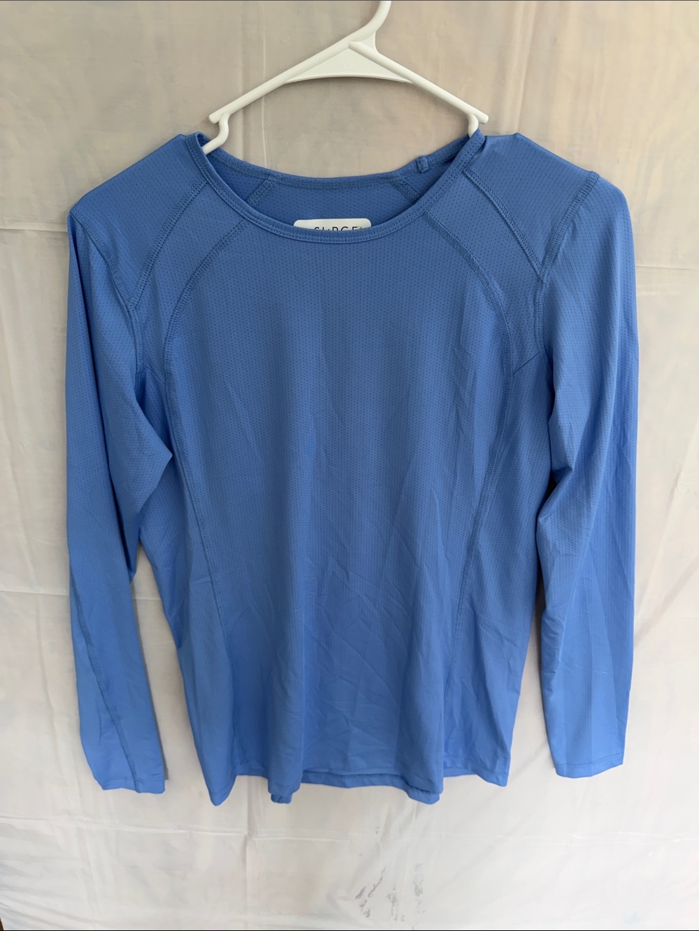 Resurge Performance Long-Sleeve Top in Periwinkle Blue Women’s Athletic Wear